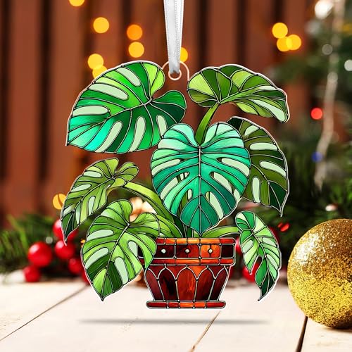 Monstera Christmas Tree Decorations Ornaments