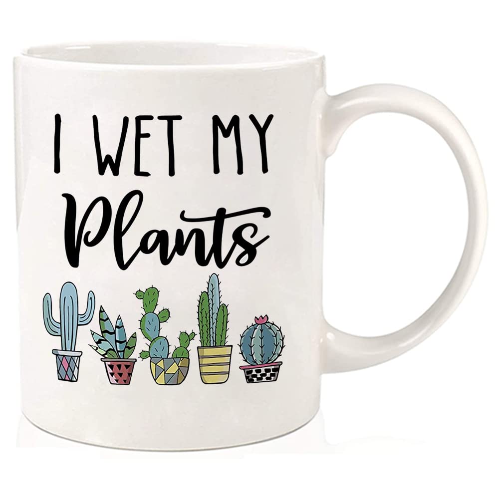 "I Wet My Plants" Coffee Mug