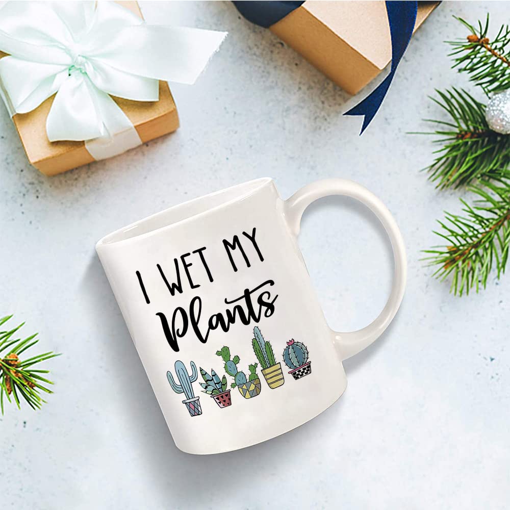 "I Wet My Plants" Coffee Mug