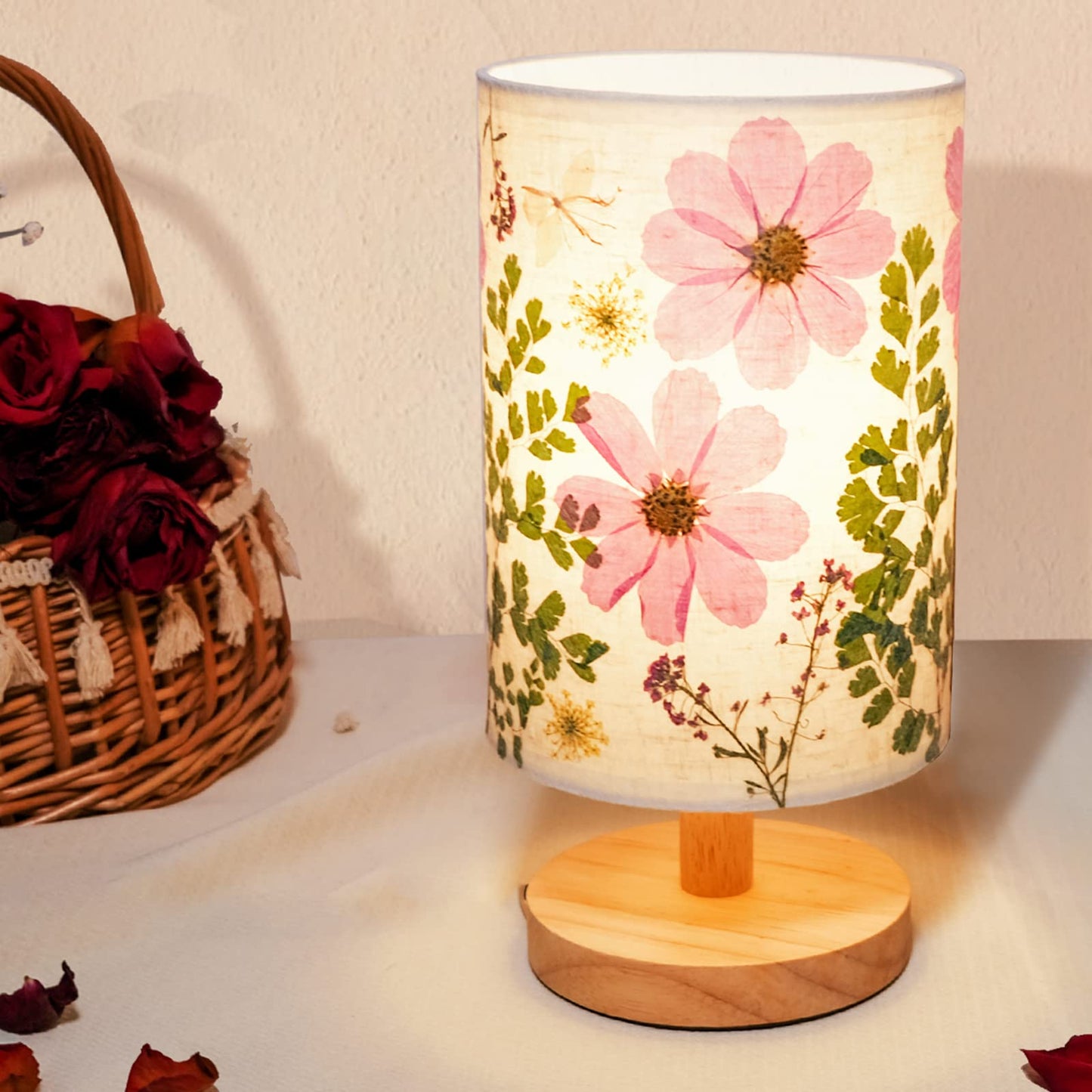 Pressed Flower Table Lamp