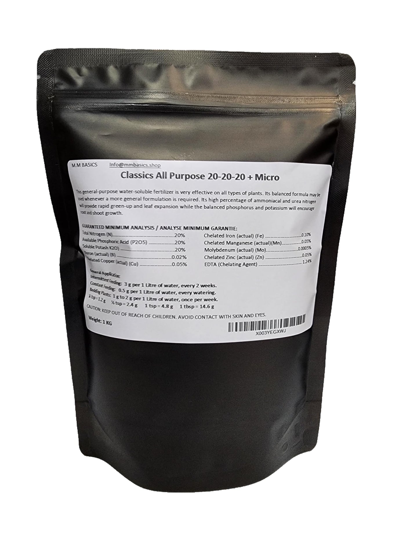 M.M Basics 20-20-20 Fertilizer