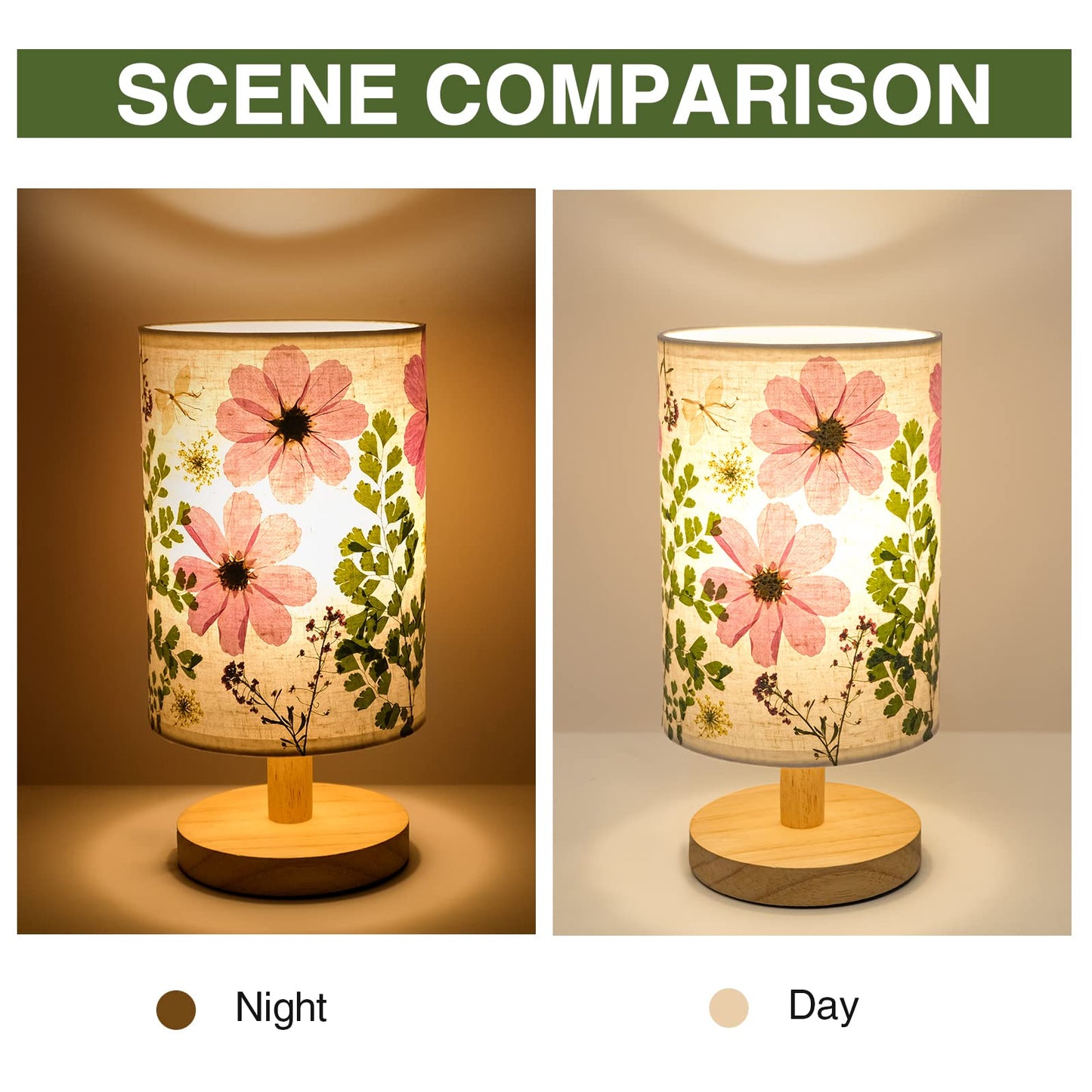 Pressed Flower Table Lamp