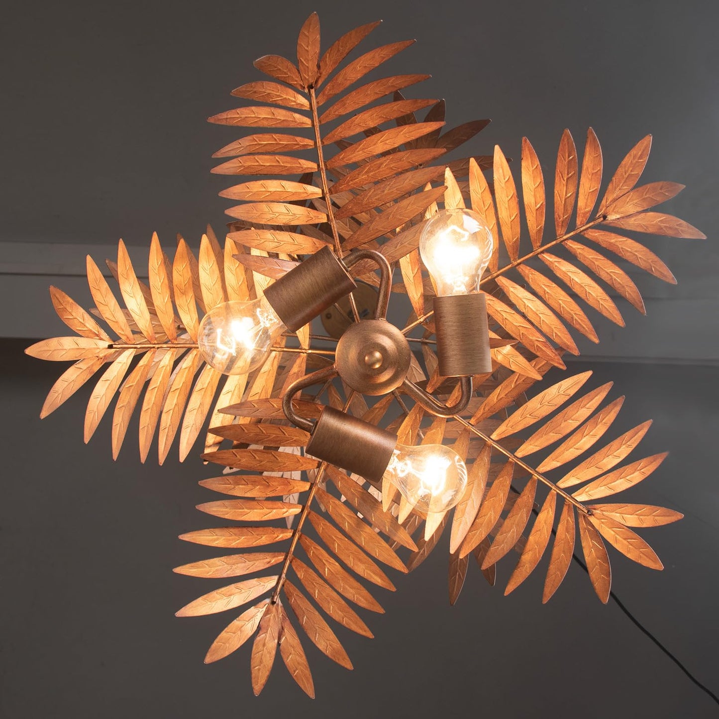 Bronze Palm Chandelier