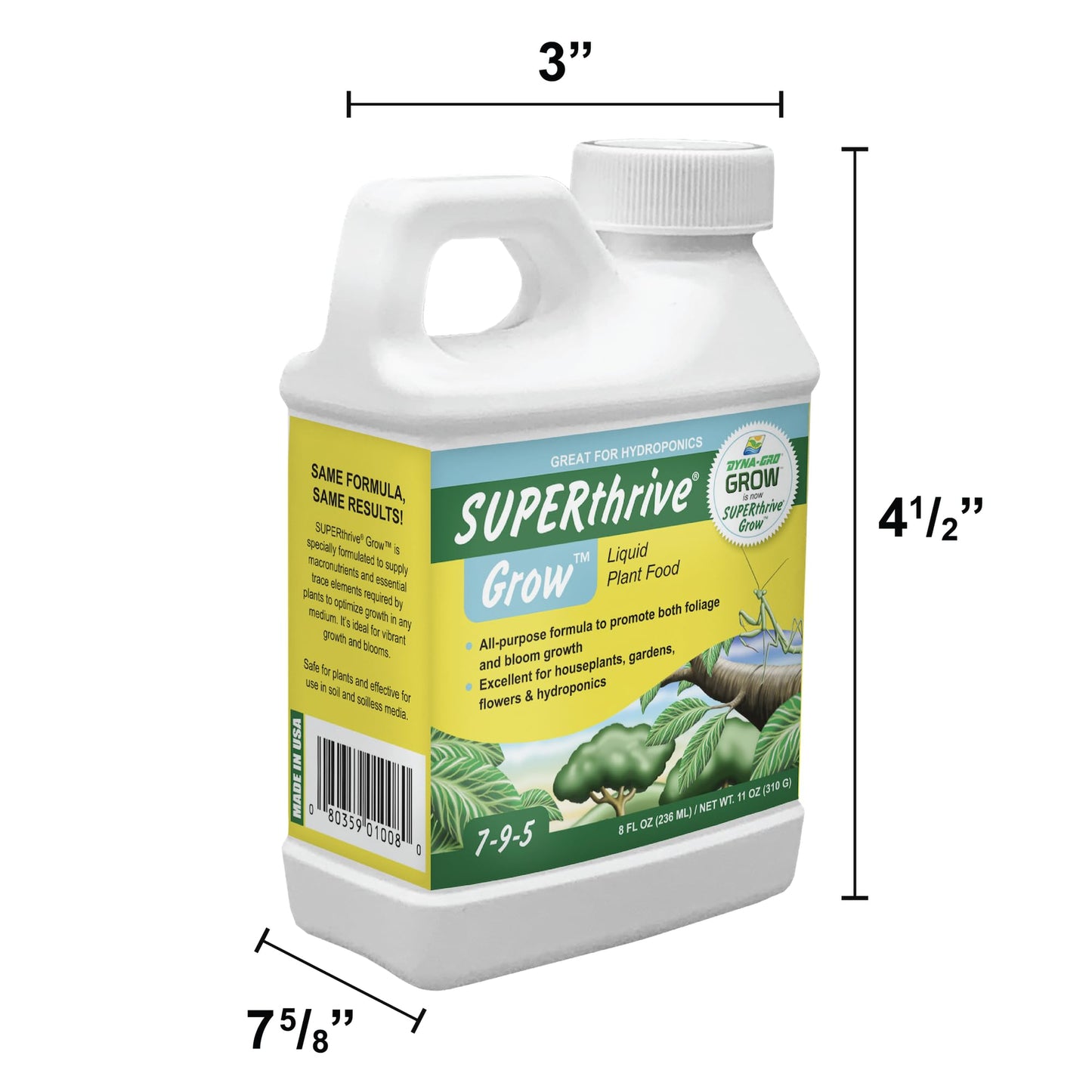 SUPERThrive Grow 7-9-5 Plant Food, 8 oz.