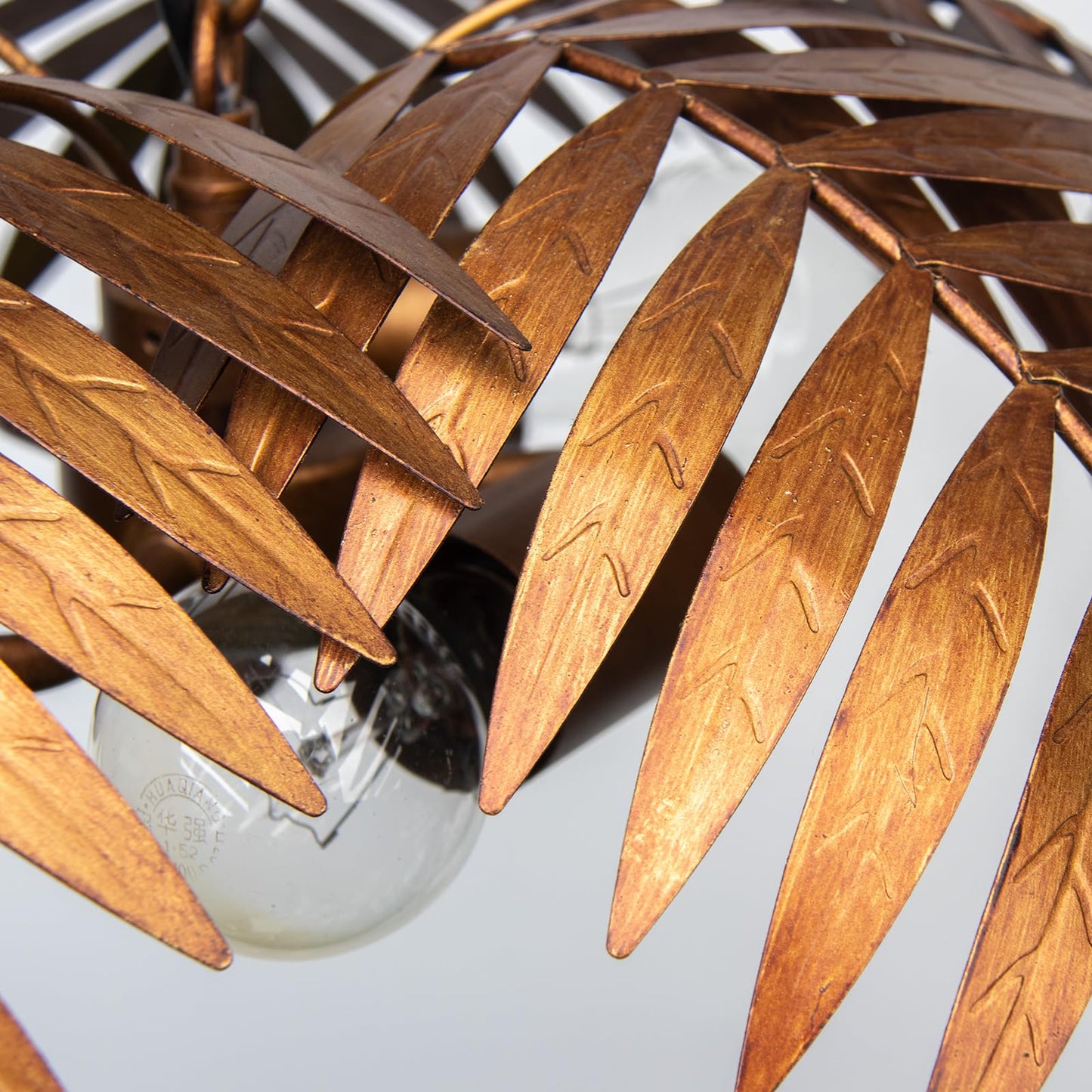 Bronze Palm Chandelier