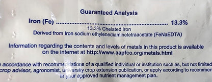 Chelated Iron for Plants (13.3% EDTA - 200 Grams)