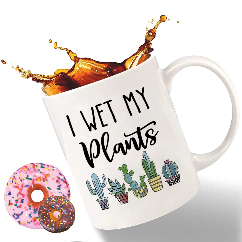 "I Wet My Plants" Coffee Mug