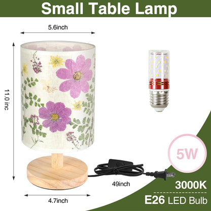 Pressed Flower Table Lamp