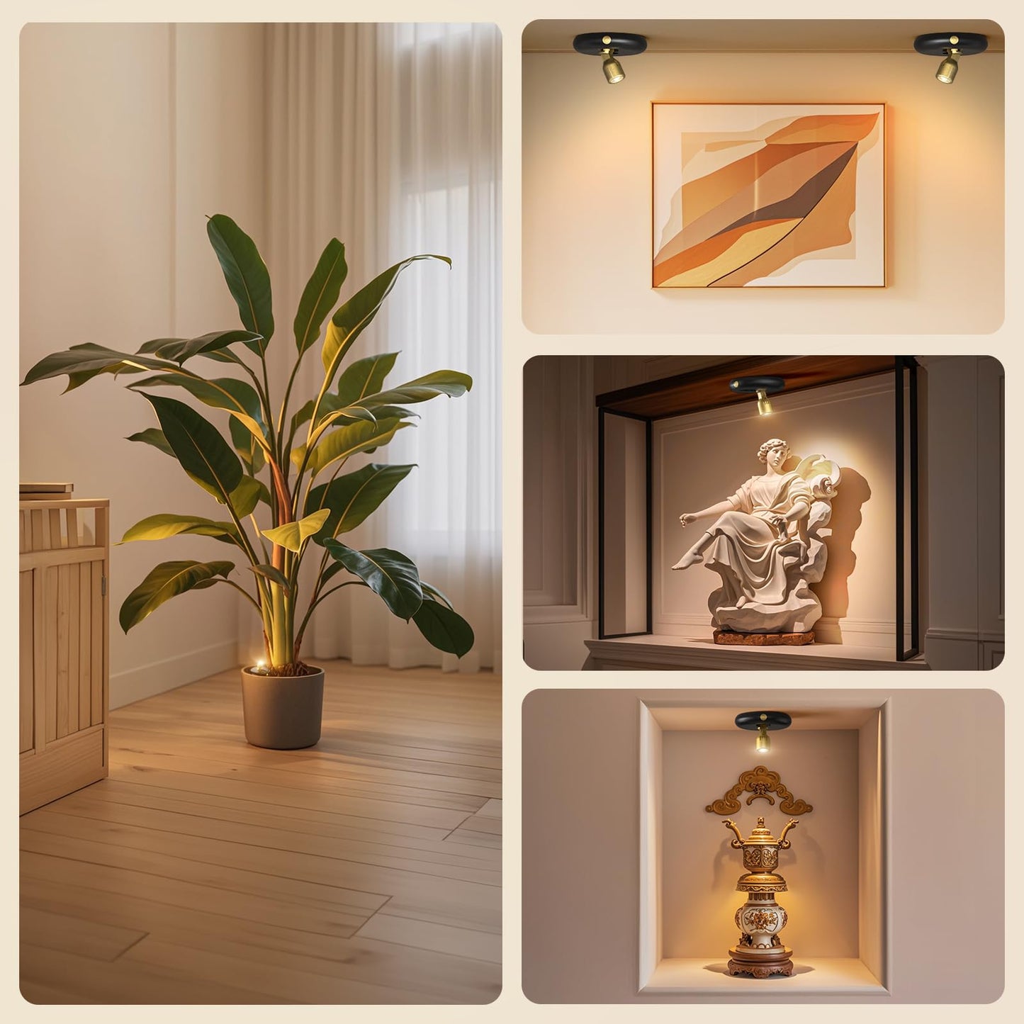 Cordless Plant Spotlight with Remote