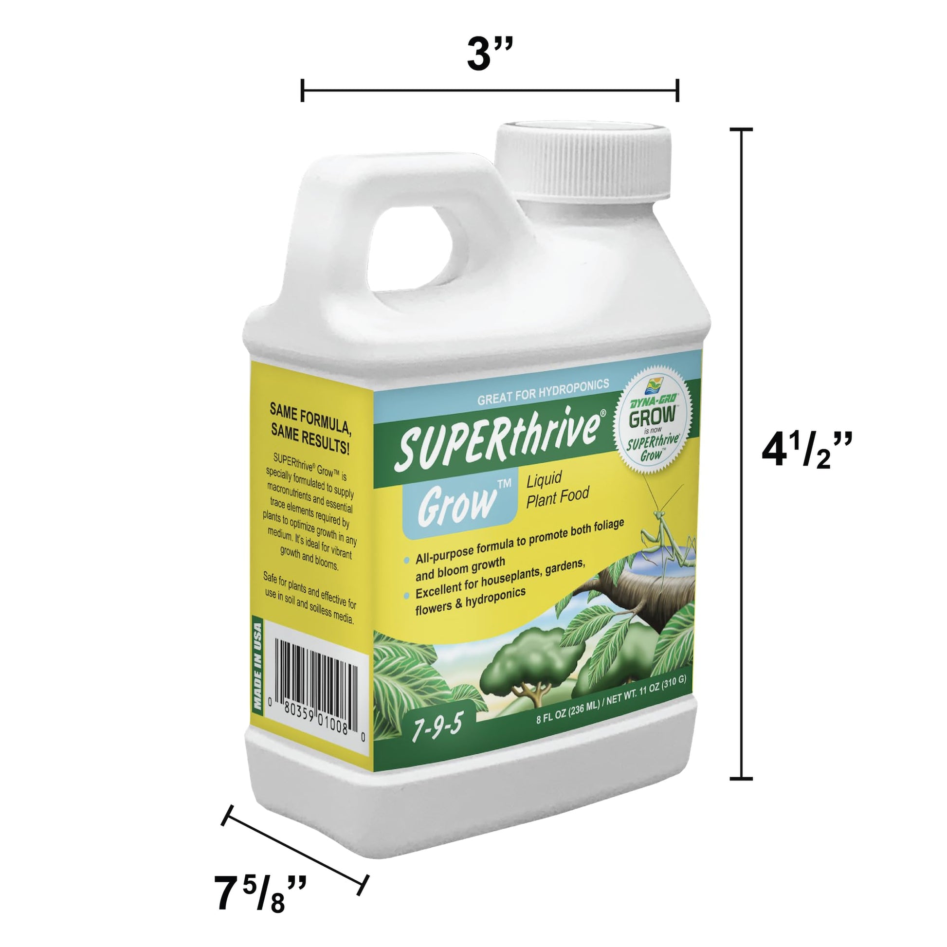 superthrive plant fertilizer SUPERThrive Grow 7-9-5 Plant Food, 8 oz. – Noboa Tropicals