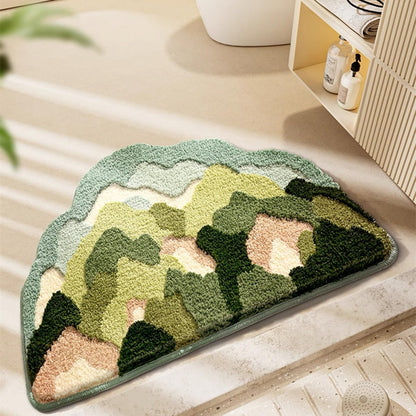Colorful Nature-Inspired Bath Mat