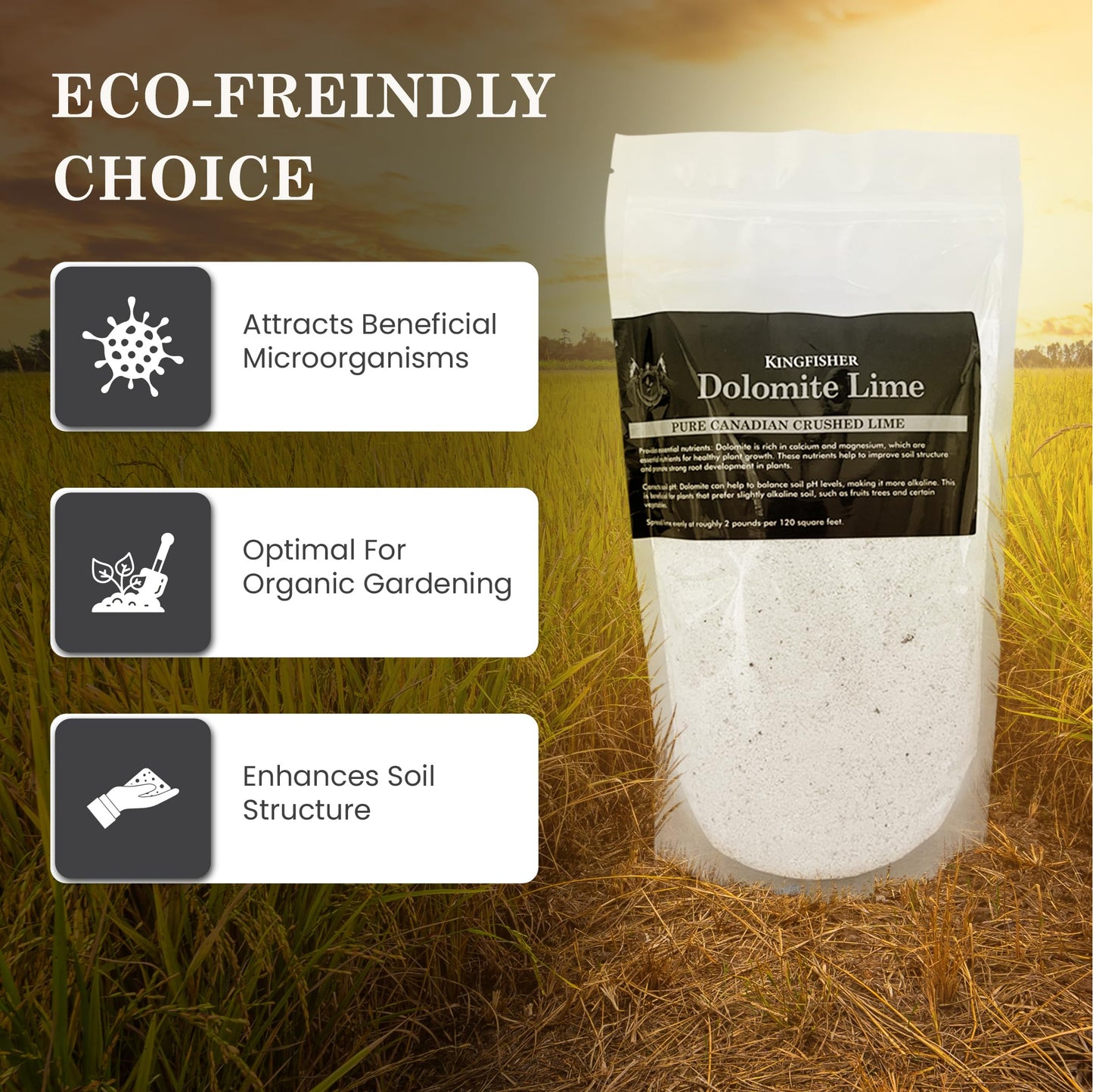 Dolomite Lime for Plants (adjust soil pH)