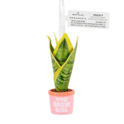"You Grow Girl" Houseplant Christmas Ornament
