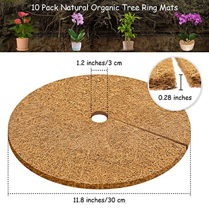 Coconut Fiber Mulch Mat (11.8" - 10 pcs)